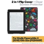 Калъф + протектор за Kindle Paperwhite 2018 (10th Gen) - Colorful Shapes, снимка 1