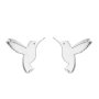 446 Колибри в сребристо птица птичка медицинска стомана безплатна доставка подарък, снимка 1
