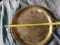 стара месингова табла,поднос, снимка 2
