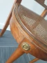 Френски ретро дървен стол с ратанова седалка 95см, снимка 6
