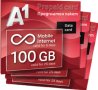 A1 Предплатен мобилен интернет 100 GB сим карта / sim card, снимка 1 - Карти памет - 41243759