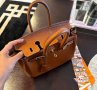 Чанта Хермес, Hermes Birkin от естествена кожа, снимка 7