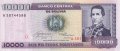 10000 песо 1984 с печат 1 сентаво,  Боливия