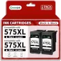 Нови 2 броя 575XL Черни мастилени касети за Canon PIXMA TS3500 TR4700 PG-575XL принтер тонер печат, снимка 1