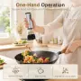 Нов комплект електрически Акумулаторни мелнички за сол и пипер 2 скорости LED 100 мл USB-C, снимка 7