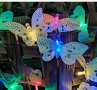 Верига от LED лампички за градината с пеперуди, 12 лампи, снимка 2