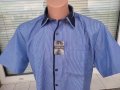 Продавам мъжка памучна лятна риза с къси ракави във два цвята, снимка 1 - Ризи - 41170099