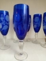 Кристални чаши Бохемия, колекционерски, високи, рьчна изработка, снимка 10