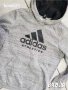 Adidas Youth Sport id номер s мъжко сиво худи, снимка 4