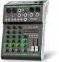 Aveek F4 4-канален аудио миксер – Bluetooth, USB, 99 DSP ефекта, 48V Phantom Power, снимка 4