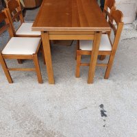 Комплект маса със 4 стола, снимка 7 - Маси - 39960245