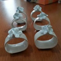 Порцеланови пръстени халки ринг за салфетки , снимка 5 - Антикварни и старинни предмети - 41103343