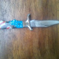 Сгъваем нож с американското знаме, снимка 1 - Ножове - 38784302