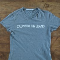 CALVIN KLEIN JEANS - страхотна мъжка тениска ХС, снимка 4 - Тениски - 41763676