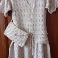 Ръчно плетена блуза и пола, снимка 5 - Костюми - 41511192