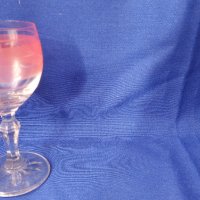 Разкошни ретро ракиени чаши, калиево стъкло, ръчна гравюра – 6 бр, снимка 6 - Чаши - 44496914