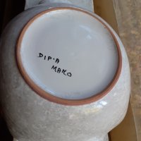 Красиво плато италианска керамика Dip A Mano, снимка 3 - Антикварни и старинни предмети - 34581737