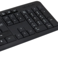 Чисто Новa USB калвиатура APM AZERTY 105 клавиша цифров блок, снимка 2 - Клавиатури и мишки - 44737734