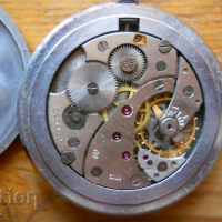 Джобен часовник " Молния " с два капака - работи, снимка 4 - Антикварни и старинни предмети - 36287100