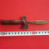 Старинен бронзов нож за писма , снимка 1 - Ножове - 35753600