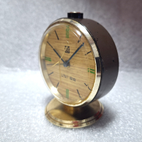 Стар, Рядък, Настолен механичен Часовник UNITRA, снимка 2 - Антикварни и старинни предмети - 44509043