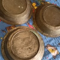 Продавам много стари калайдисани медни чинии , снимка 3 - Антикварни и старинни предмети - 41902386