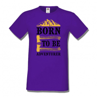 Мъжка тениска Born To Be Adventurer,Къмпинг,Планина,Изненада,Подарък,Поход,Връх,Хижа,, снимка 8 - Тениски - 36348544