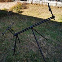 Шаранска стойка за до 5 въдици с телескопични крака с дължина до 133см, снимка 7 - Такъми - 39359856