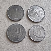 Монети. Бразилия.  Четири различни монети 4 бр., снимка 1 - Нумизматика и бонистика - 39508948