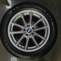 17" BMW Джанти Style 618 Гуми Michelin Alpine 5 Датчици G22 G23 G26 G30 G31 i4, снимка 2 - Гуми и джанти - 42395825