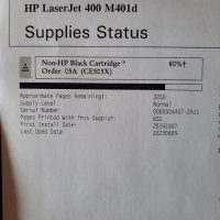 Лазерен принтер чернобял Hp LaserJet Pro 400 M401d, снимка 4 - Принтери, копири, скенери - 41840349