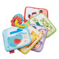 FISHER PRICE NEWBORN Занимателна играчка МЕКИ КАРТИ ЗА ИГРА ОТ 1 ДО 5 за0+, снимка 2 - Дрънкалки и чесалки - 35819691