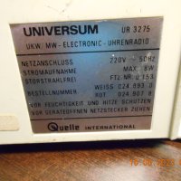 Universum UR 3275 - Clock Radio vintage 77, снимка 13 - Други - 41982827