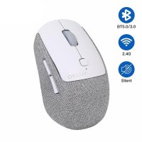 Мишка Безжична Delux M520DB 2400dpi 6btns Сива Wireless Optical Mouse, снимка 4 - Клавиатури и мишки - 39170011