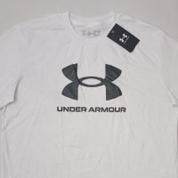 Under Armour UA Logo оригинална блуза M спорт памук фланелка, снимка 2 - Спортни дрехи, екипи - 41724213