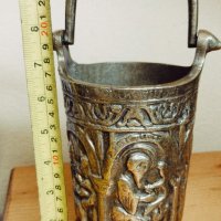 Стар бронзов съд., снимка 6 - Антикварни и старинни предмети - 41324122