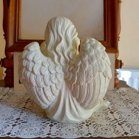 Ангел пазител, статуетка, полирезин, снимка 3 - Антикварни и старинни предмети - 41797985