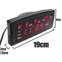 LED цифров часовник CX-868 с големи цифри, час, дата, аларма и температура, снимка 2 - Други стоки за дома - 44789238