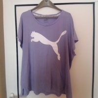 Puma оригинална тениска в актуален лилав цвят, снимка 2 - Тениски - 42000395