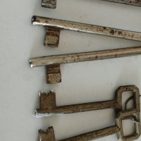 3 бр.Стари голями железни ключове за брави-11 см-, снимка 2 - Ключове - 28207766