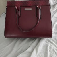 Уникална чанта цвят - Тъмен рубин, снимка 3 - Чанти - 34377673