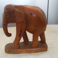 Сувенир дървен слон 14х15, снимка 2 - Други ценни предмети - 42122100