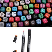 80бр двустранни цветни маркери, снимка 2 - Рисуване и оцветяване - 41956682