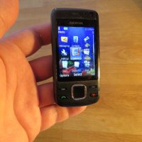 плъзгащ телефон, телефон слайд с копчета NOKIA 6600i, НОКИА 6600i- 2003г. -черен панел- работещ., снимка 3 - Nokia - 35985331
