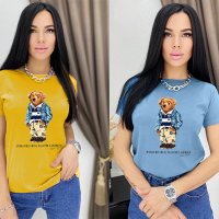 Тениска Ralph Lauren Polo Bear принт Дамски и детски, снимка 11 - Тениски - 32144573