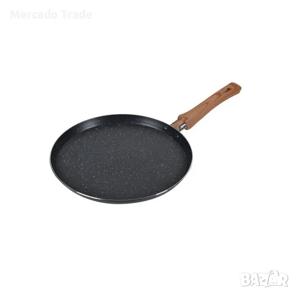 Тиган с незалепващо покритие за палачинки Mercado Trade, 26см, Сив, снимка 1