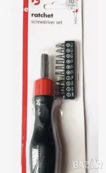 Мултифункционална Отвертка с 10 Накрайника Anti Slip Дръжка, снимка 1