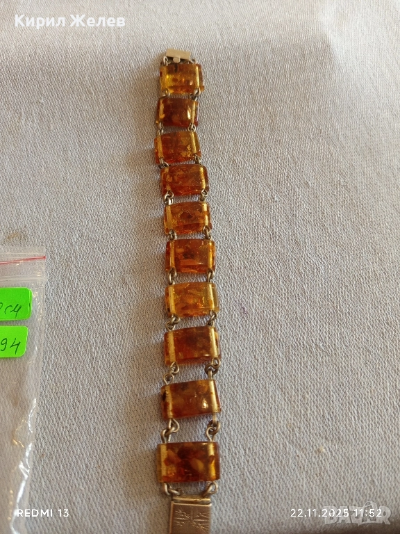 УНИКАЛНА ДАМСКА ГРИВНА БАЛТИЙСКИ КЕХЛИБАР МНОГО КРАСИВА 52294, снимка 1