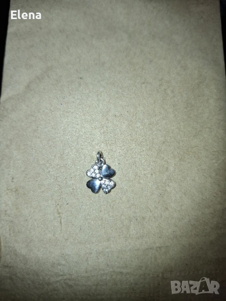 Детелина - Четирилистна , сребро 925, снимка 1