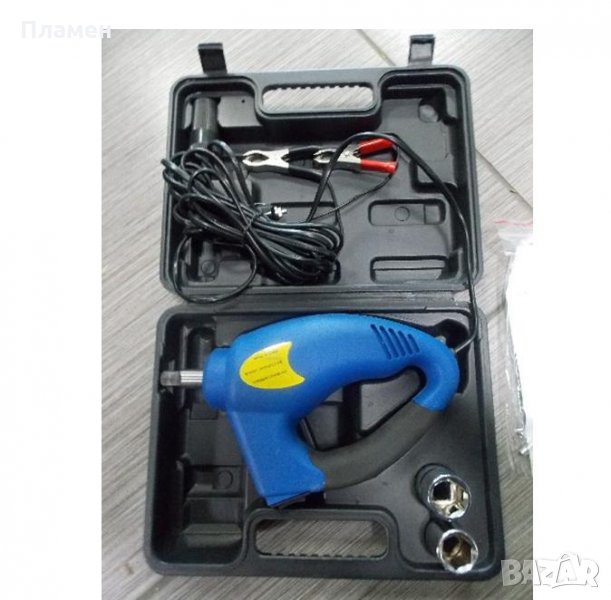 Електрически гайковерт 12 V 8 A Вложки 17,19,21,23 мм., снимка 1